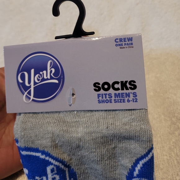 York Peppermint Patty Fashion Novelty Crew Socks Candy Cozy Retro Nostalgic Fun - Picture 5 of 8